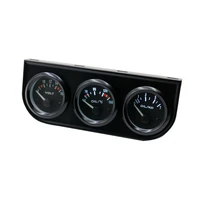 the new hot selling universal 52mm triple meter accessory kit with voltmeter oil temperature gauge oil pressure gauge is shi