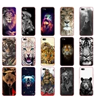 Чехол для OPPO A1K 6,1 дюйма, Мягкая силиконовая задняя крышка из ТПУ для OppoA1K cphсигнала, сумка-бампер, волк, тигр, лев, леопард, медведь