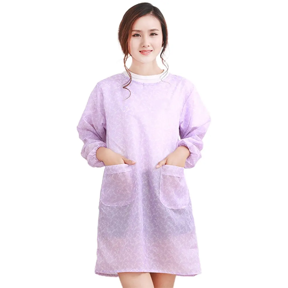 

1 шт., милые водонепроницаемые фартуки из ПВХ без рукавов