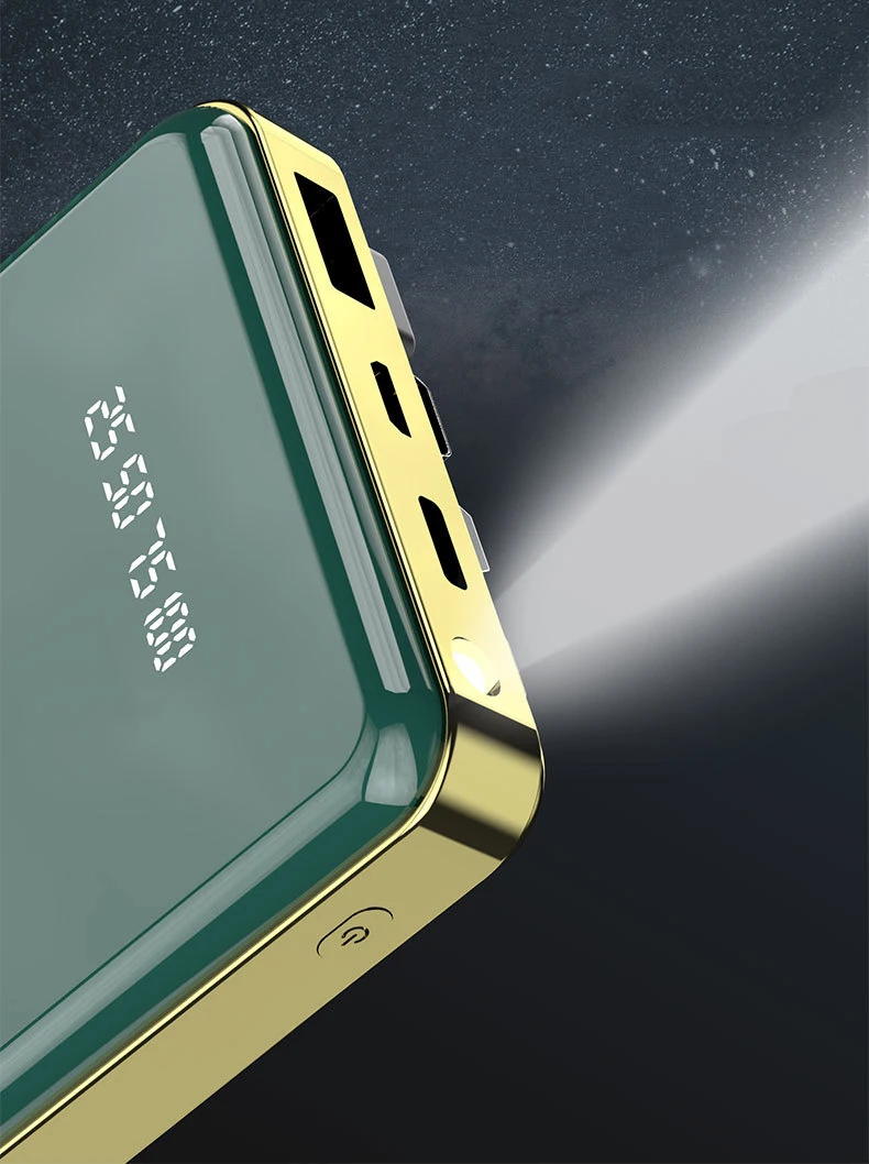 

20000mAh Qi Wireless Charger Power Bank For Xiaomi iPhone Samsung Powerbank Built-in Cables External Battery Wireless Power Bank