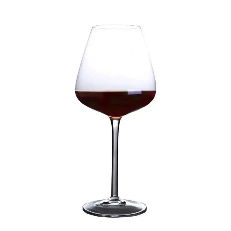 

Burgundy Crystal Wine Glass, Thin Mouth, European Style, 2 Large