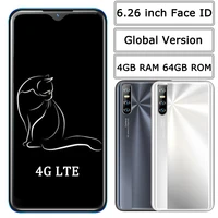 Note Pro LTE 5MP 13MP Quad Core Android Smartphones RAM 64G ROM Water Drop Screen Unlocked Face Global Mobile Phones
