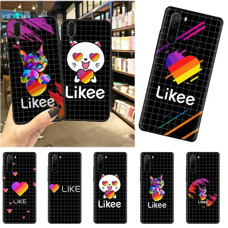 

Black plaid likee Phone Case For Huawei honor Mate mate P 10 9X 10i 20 30 40 y7 pro p smart 2019 lite