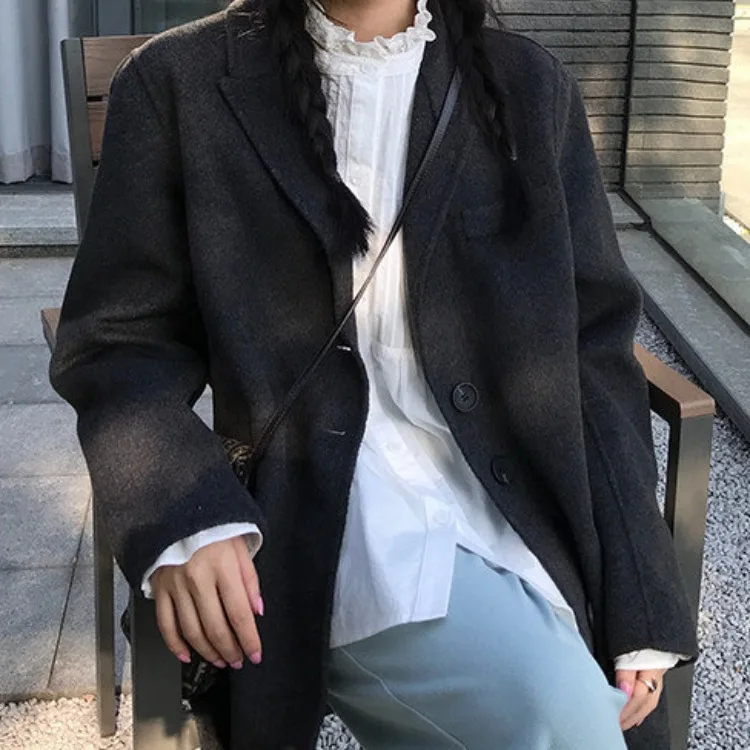 

TVVOVVIN Female Sweet Style White Edible Tree Fungus Long Sleeve Pleated Slim All-match Shirt 2021 Spring New BI6D