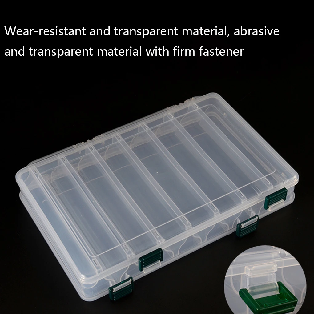 Ящик для хранения приманки портативный Двухслойный дизайн рыболовные снасти