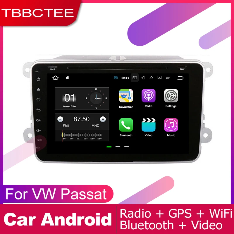 

TBBCTEE 2 DIN Auto DVD Player GPS Navi Navigation For Volkswagen VW Passat B6 2005~2010 Car Android Multimedia System Screen