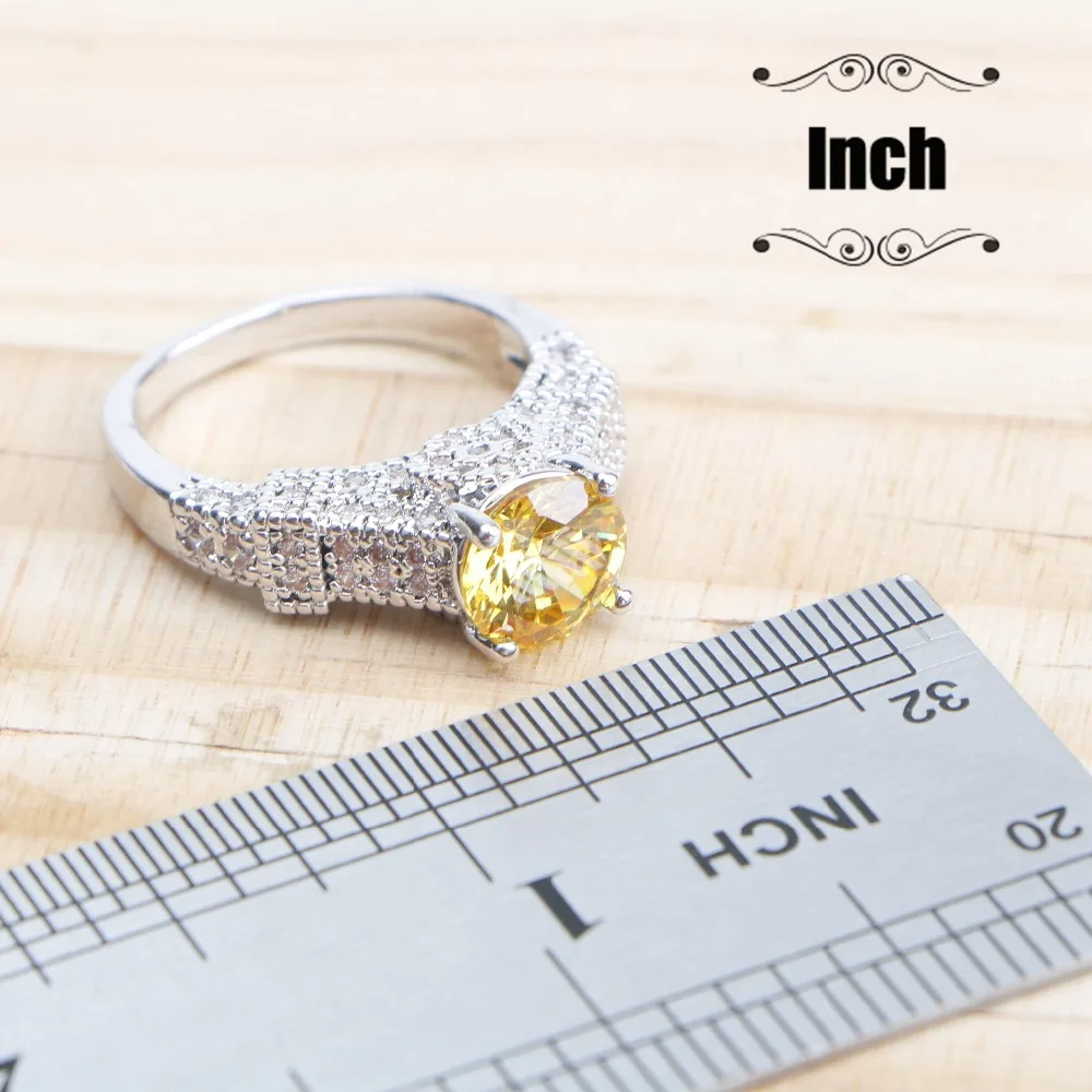 Ювелирные наборы из стерлингового серебра 925 пробы с кубическим цирконием для