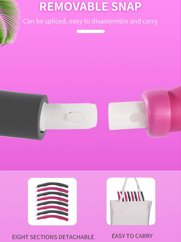 

95CM 8 Parts Home Sports Fitness Hoop Circle Slimming Massage Hoop Fitness Excercise Gymnastic Yoga Bodybuilding Equipment