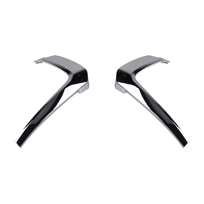 Хромированная накладка на передний бампер декоративные полосы для Mitsubishi Outlander 2016