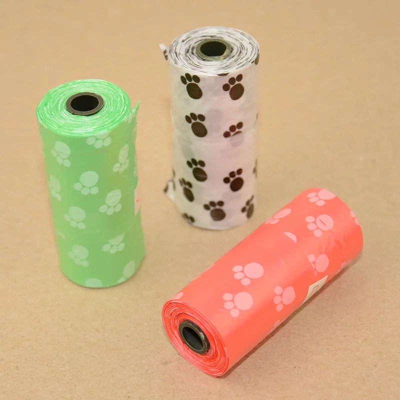 10 рулонов биоразлагаемая собачья Мочалка для домашних животных мусорные мешки