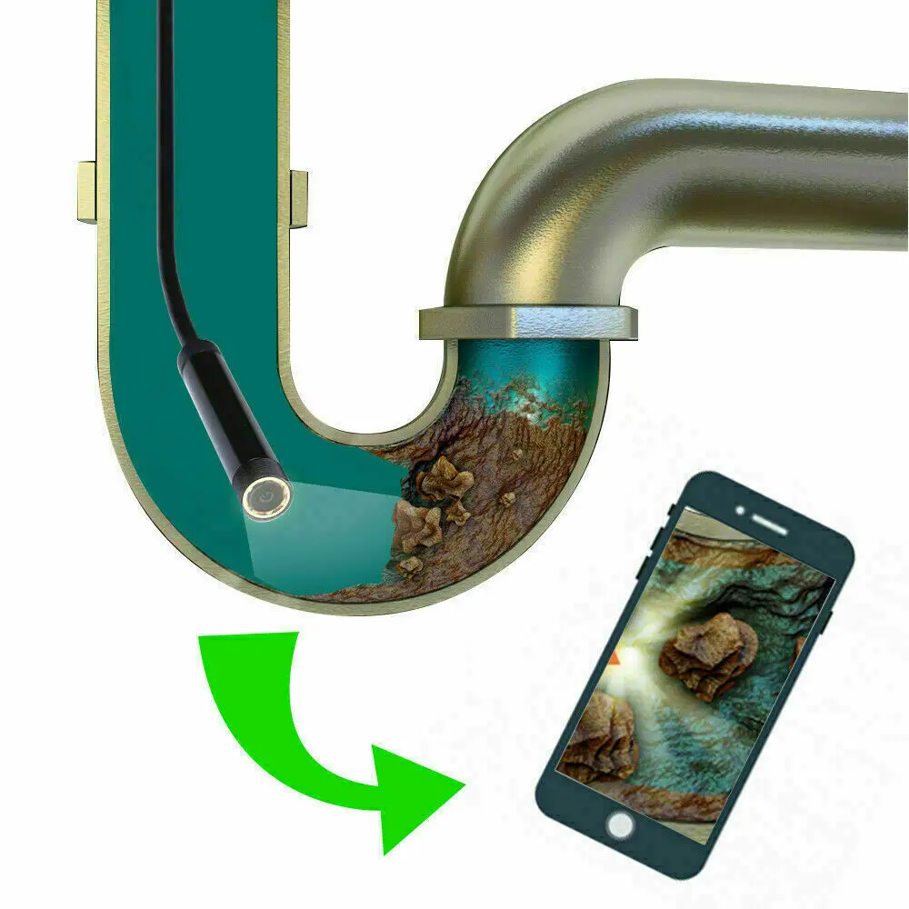 Скидка 15 м эхолот камера Wi-Fi эндоскоп для телефона Android Iphone 5MP подводный USB-кабель визуальная подледная рыбалка камеры беспроводной бороскоп