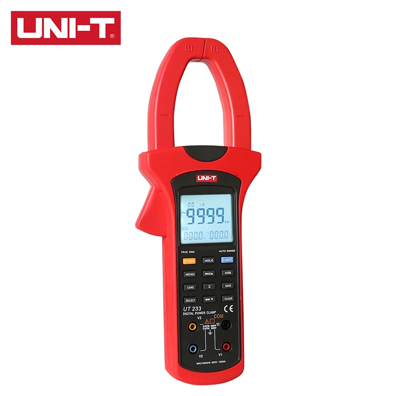 Цифровой зажим UNI-T UT231/UT233 Power True RMS 9999 слов двойной дисплей ЖК-экран функция