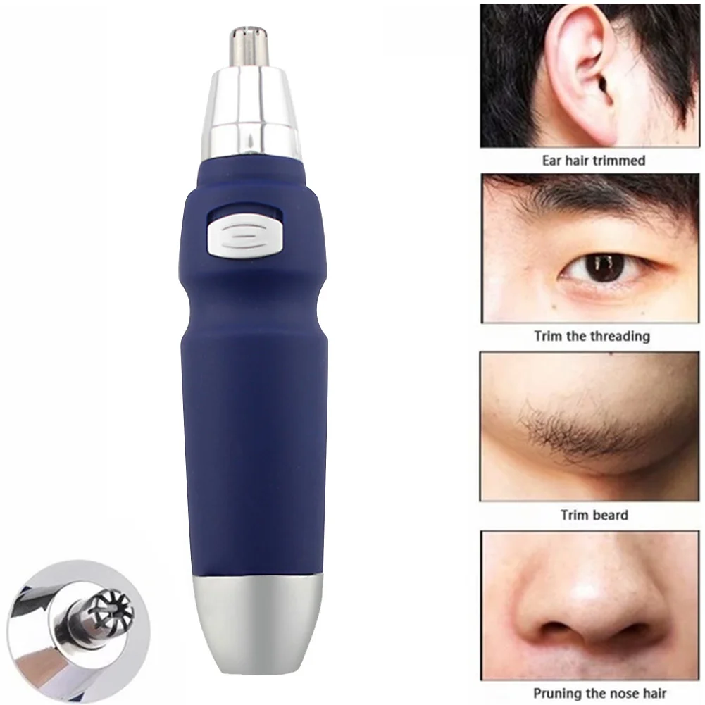 

Portable Nasal Wool Gift For Men Cleaning Clipper Cut Nose Trimmer Stylish Multifunctional Ear Hair Security Battery Powered
