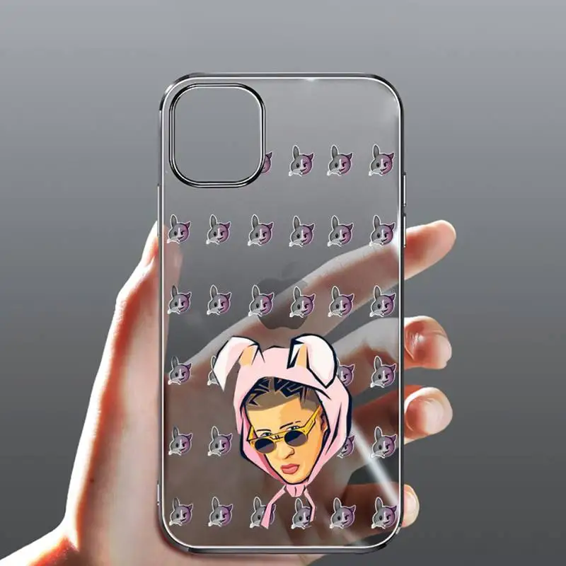 

Yo Perreo Sola Bad Bunny Phone Case Transparent for Clear iPhone case 11 12 mini pro XS MAX 8 7 6 6S Plus X 5S SE 2020 XR