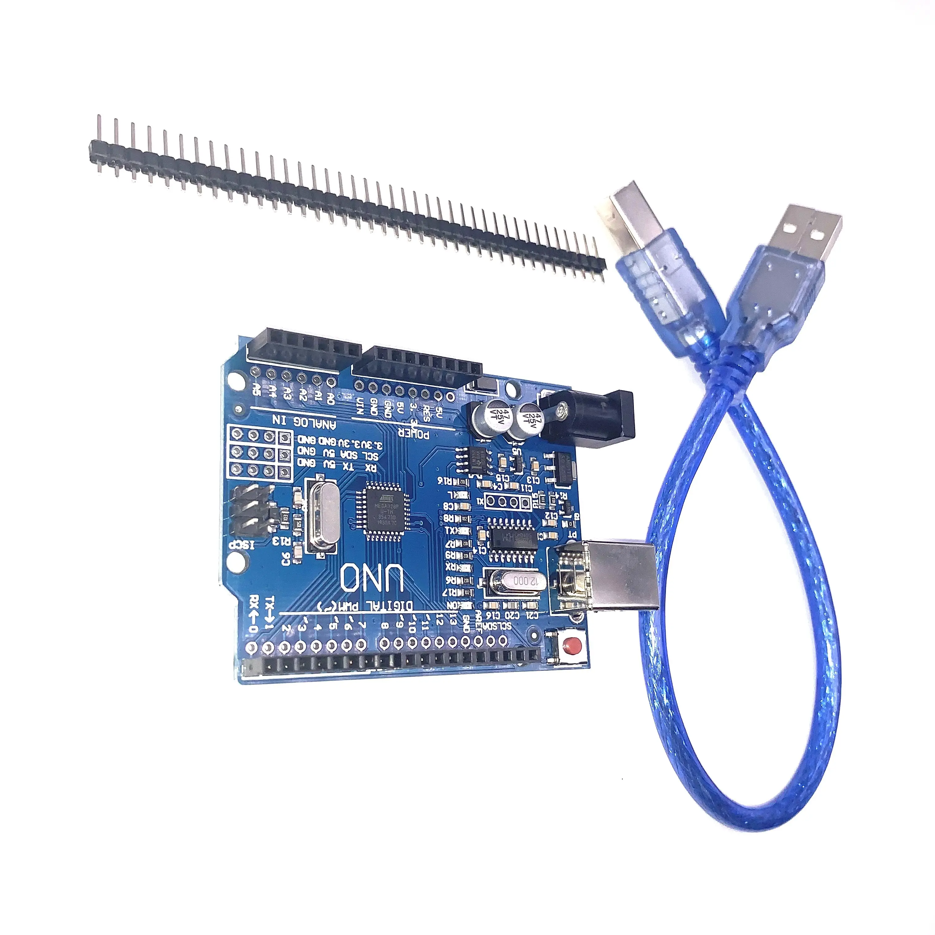 Оригинальная плата Atmega328p с кабелем Aurdino Ch340g Smd Подлинная Италия для Uno R3