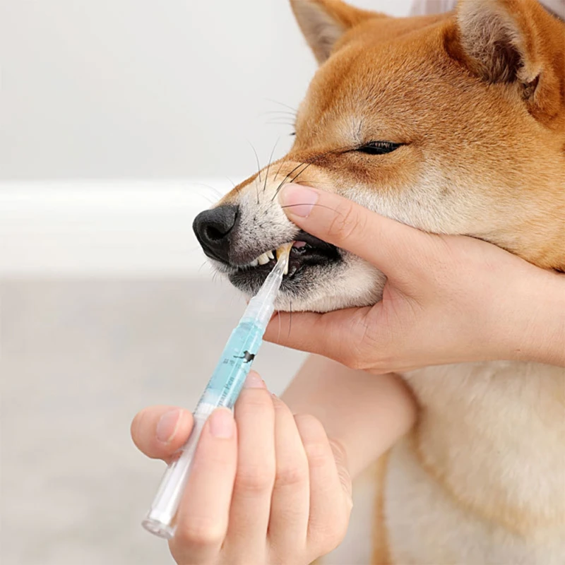 

Pet Teeth Cleaning Kit, Pet Beauty Toothbrush Dog Cat Tartar Dental Stone Cleaning Pen, 3ml