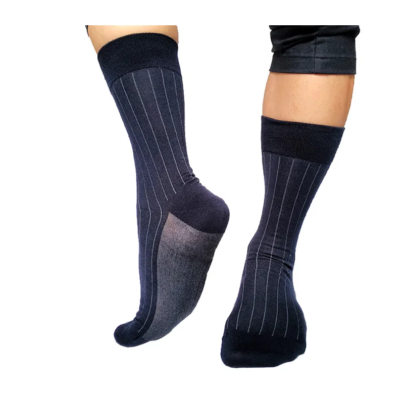 

Мужские лоскутные костюмы, полосатые высококачественные носки для мужчин, мягкие хлопковые классические мужские брендовые носки