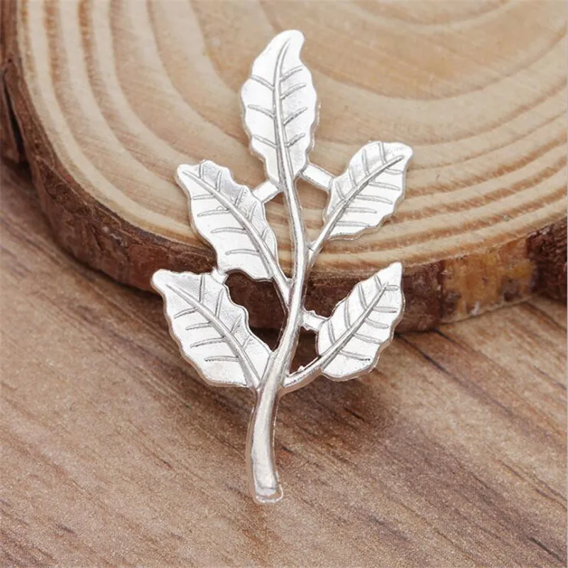 

SIXTY TOWFISH 10 Pieces DIY Jewelry Accessories 21*41mm Alloy Ancient Retro Style Materials Flower Charms