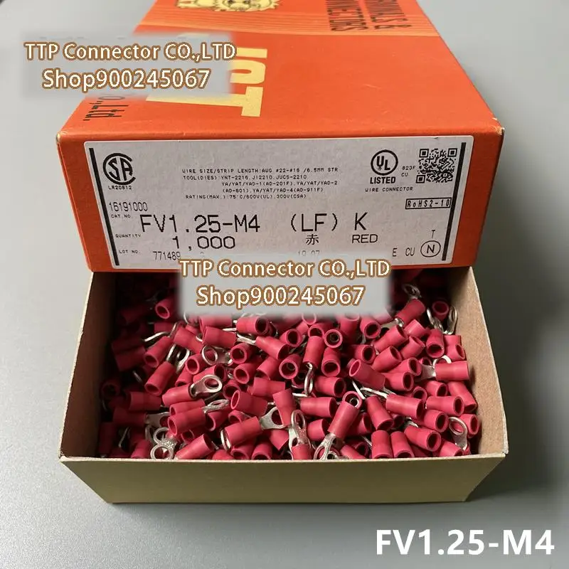 

50pcs/lot Connector FV1.25-M4 (LF) 100% New and Origianl