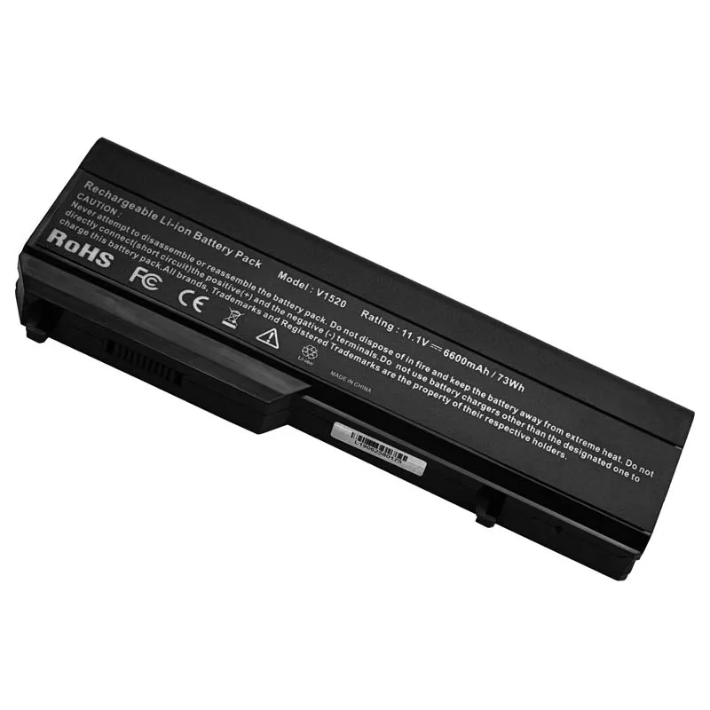 ApexWay 6600 mAh Laptop Battery For dell Vostro 1510 1520 2510 1310 1320 0N241H 312-0724 K738H N950C T114C U661H451-10655 | Компьютеры и