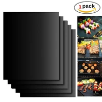 1pcs reusable non stick surface bbq grill mat baking sheet hot plate easy clean grilling picnic camping bbq barbecue toolsq