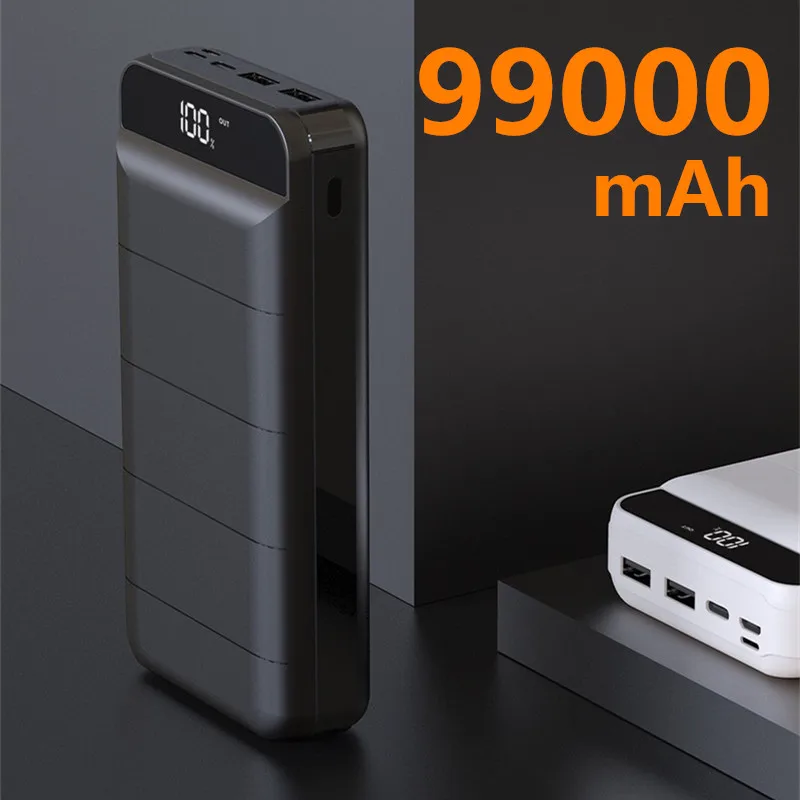 

Портативное зарядное устройство с двумя USB-портами, 99000 мАч