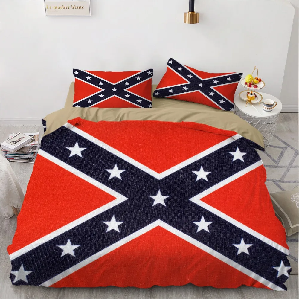 

2/3 2021 National Flag Bedding Set 3D Print Colorful Duvet Cover Twin Queen King Bed Quilt Cover US/AU/EU Bed Cover Set