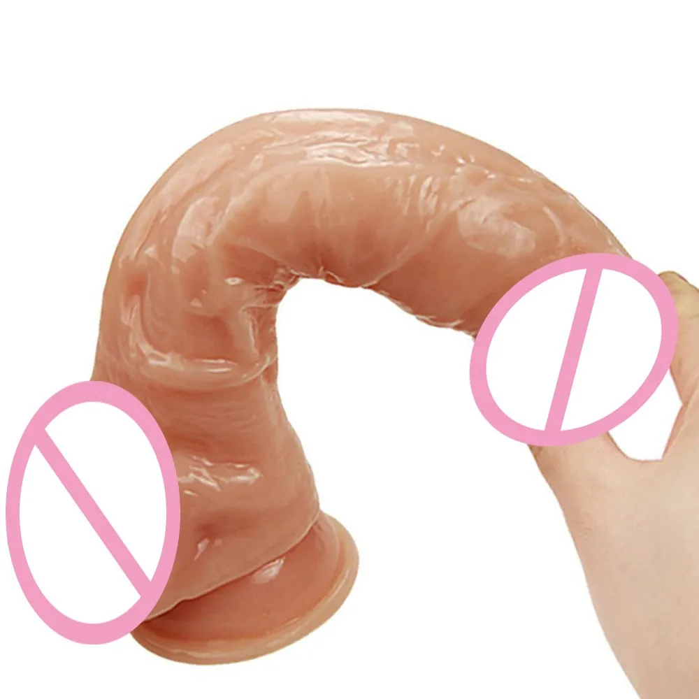 Большой член огромный Вагина Массажер ПВХ гибкий пенис мягкая натуральная кожа