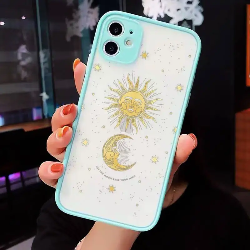 

Tarot Totem Pattern Design Phone Cases matte transparent For iphone 7 8 11 12 plus mini x xs xr pro max cover