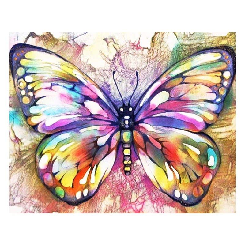 

Diamond Painting Diamond Full Diamond Round Diamond Living Room Decoration Colorful Butterfly
