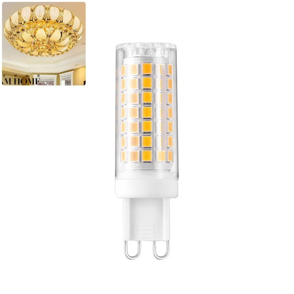 G9 светодиодный лампа 9 Вт 7 5 теплый белый/холодный белый AC220V 240V 33 s 51 75 SMD2835