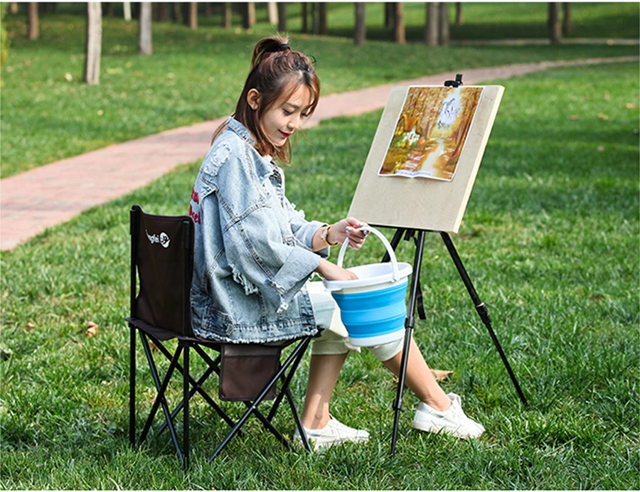 1.5-10L Portable Folding Bucket Outdoor Thick PP Silicone Fishing Supplies Folding Bucket for Fishing Promotion camping Car Wash