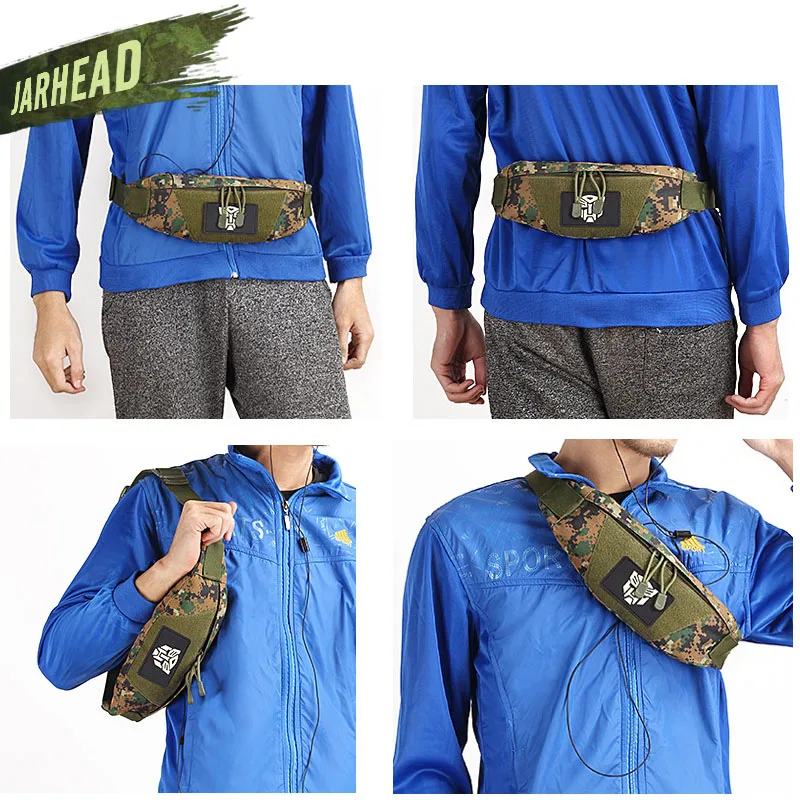 Outdoor Mini Stealth Anti-theft Small Waist Pocket Sports Running Waist Bag Wallet Purse Tactical Waterproof Mobile Phone Bag