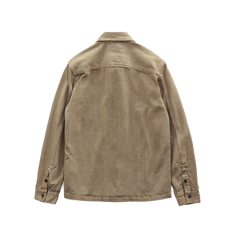 Толстые рубашки Мужская Зимняя Повседневная рубашка в стиле милитари ретро