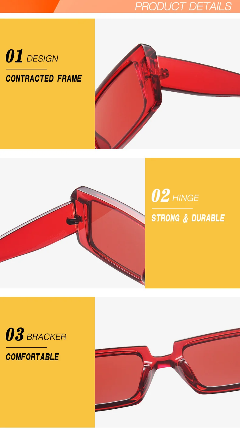 

2021 Fashion Square Sunglasses Women Designer Luxury Men/Women Cat Eye Sun Glasses Classic Vintage UV400 Outdoor Oculos De Sol