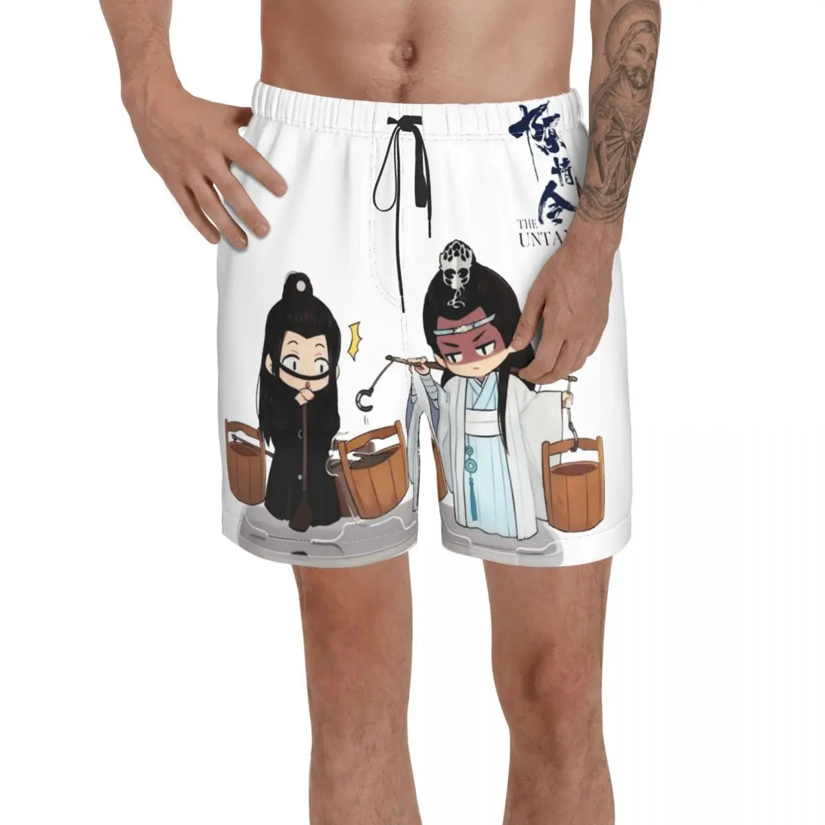

Promo The Untamed 5 Anime Causal Breathable Quick Dry Unique print The Untamed running Male Shorts