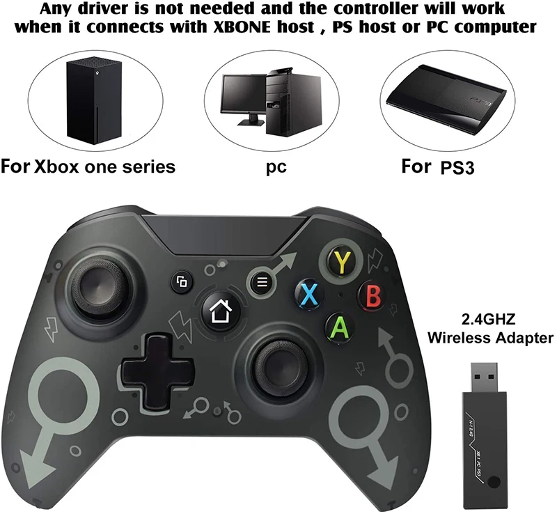 2 4G беспроводной контроллер для Xbox One консоль джойстик Джойстик ПК Win7/8/10 Android