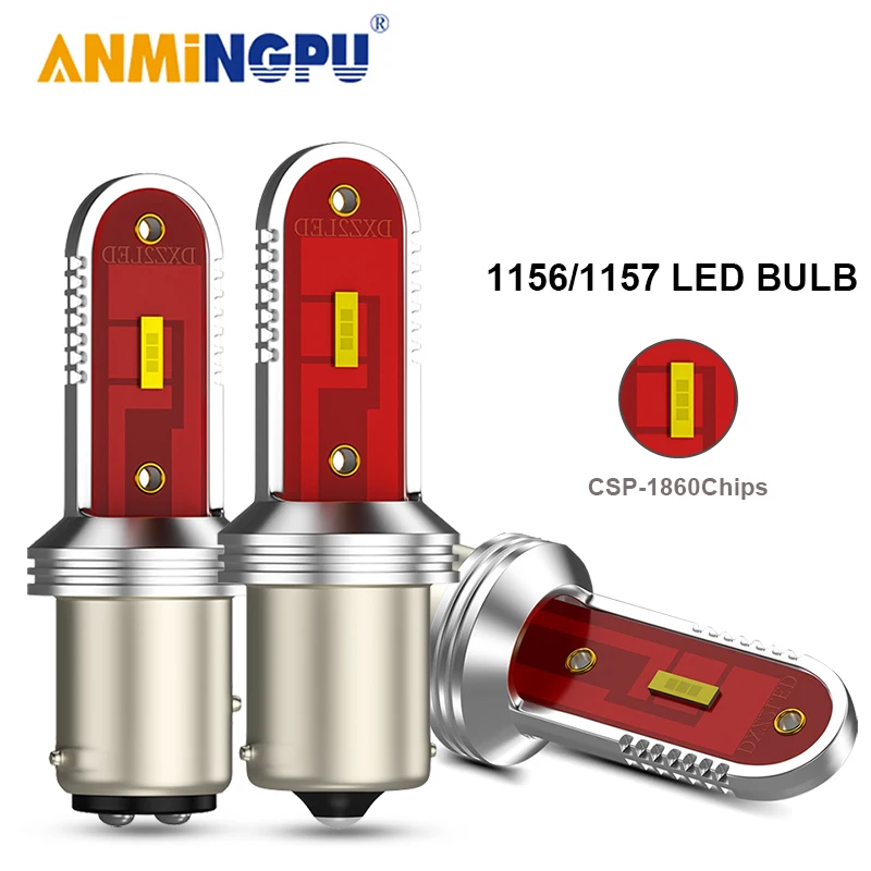 ANMINGPU 1x сигнальная лампа светодиодный 1157 Bay15d P21/5 Вт со светодиодными кристаллами