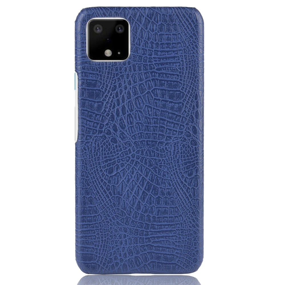 Для Google Pixel 4 XL/4 задний Чехол с узором крокодиловая кожа Slim Fit Жесткий ПК мобильный