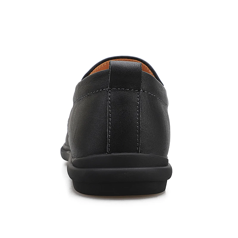 Men Genuine Leather Shoes Fashion Slip On For Italian Loafers Simple Casual Driving | Обувь