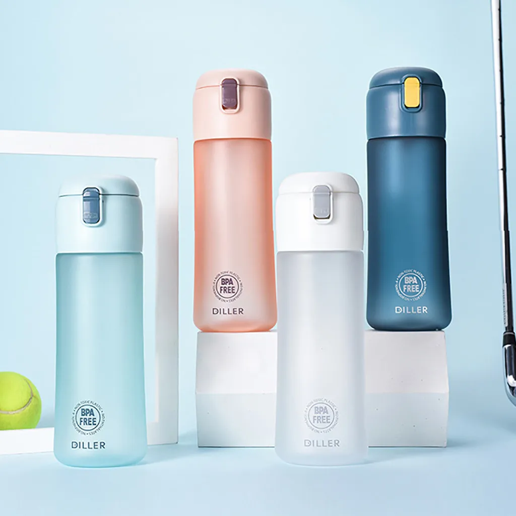 650 мл Спортивная бутылка для воды из тритана eco friendly одним нажатием открыть на