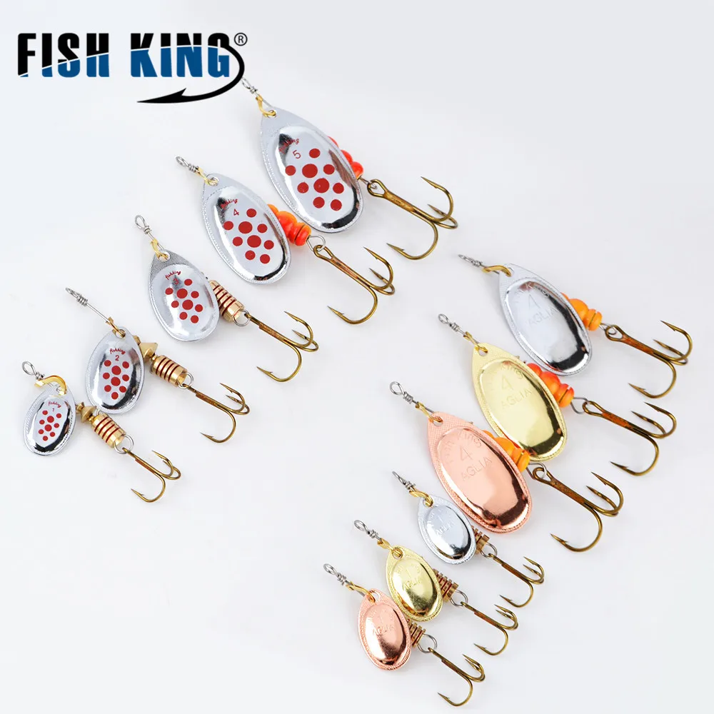 Spinner Bait 3g-13g Hard Spoon Bass Lures Arttificial Fishing Lure wobber With Treble Hooks For carp Pike Fishing Accessories
