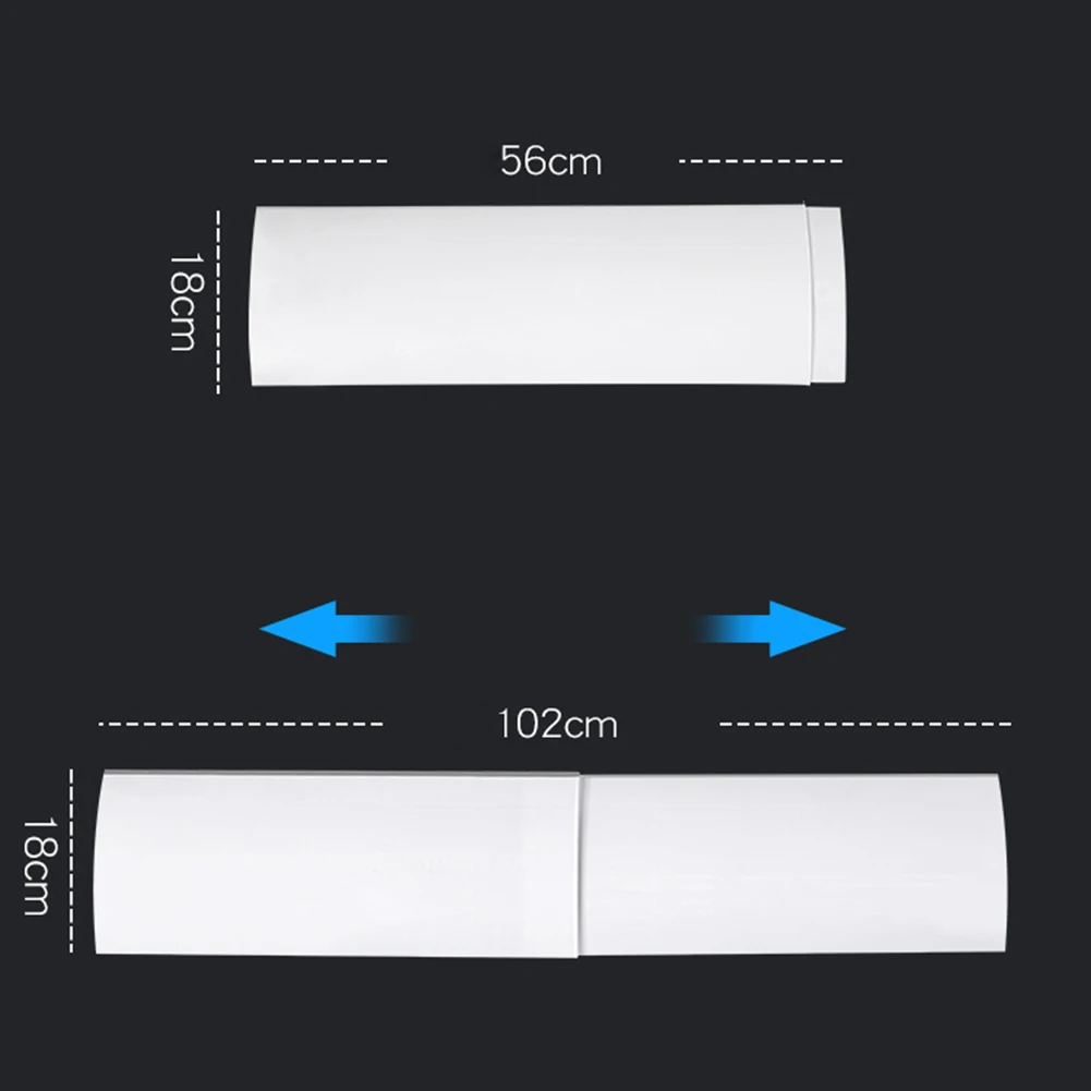 Air Conditioner Wind Shield Outlets Shutter Board Windguard Durable Retractable Plastic Hotel Anti Direct Blowing Gas Deflectors | Дом и сад