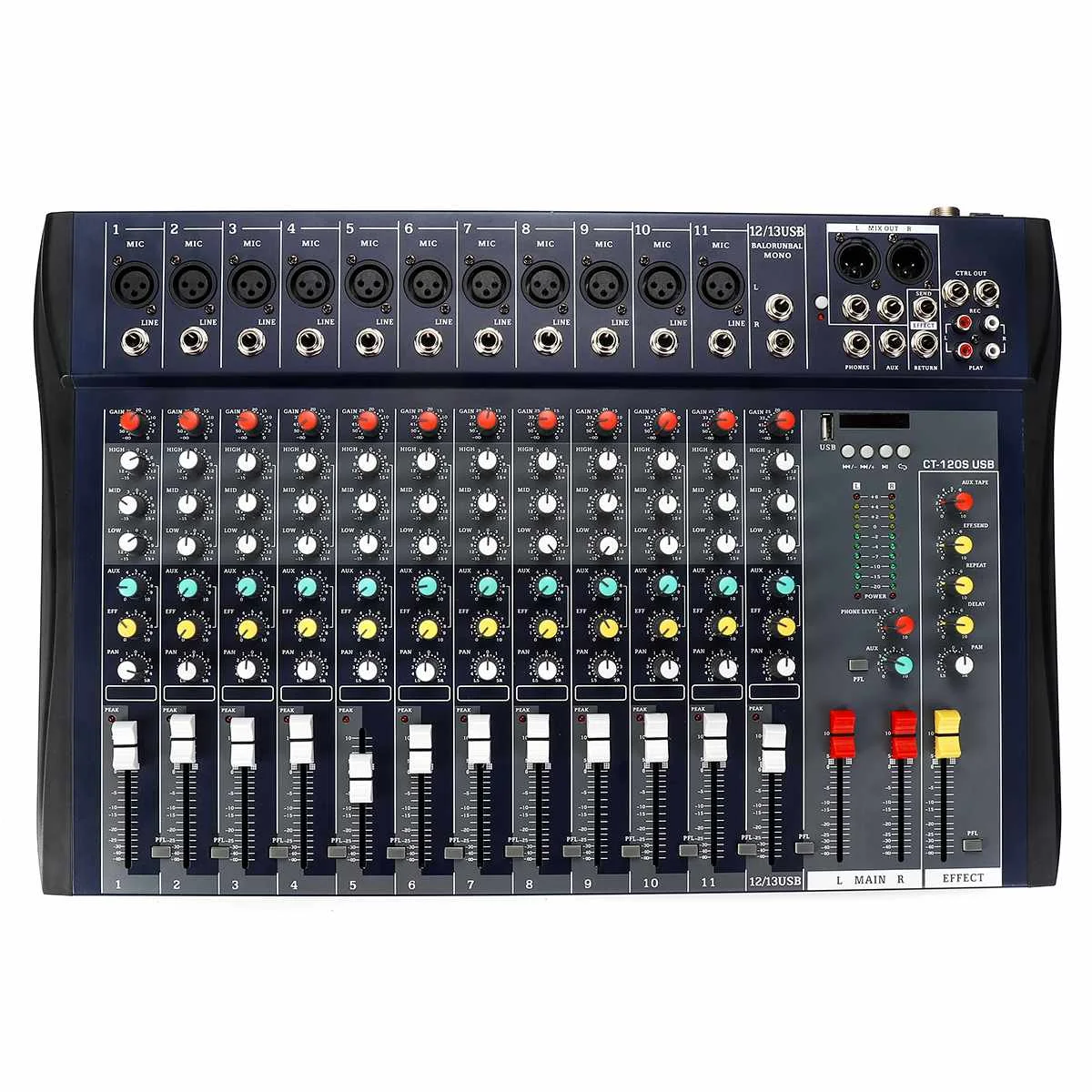 12 channels Профессиональный звуковой микшер смешивания консоль диджея Studio 6/8/12 каналов 8 подойдет как для повседневной носки, так 4 стерео микшер аудио интерфейс USB bluebooth - Цвет: 12 channels