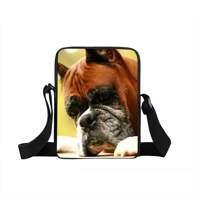 Собака боксёр/немецкая овчарка мини сумка мессенджер женские сумки через плечо