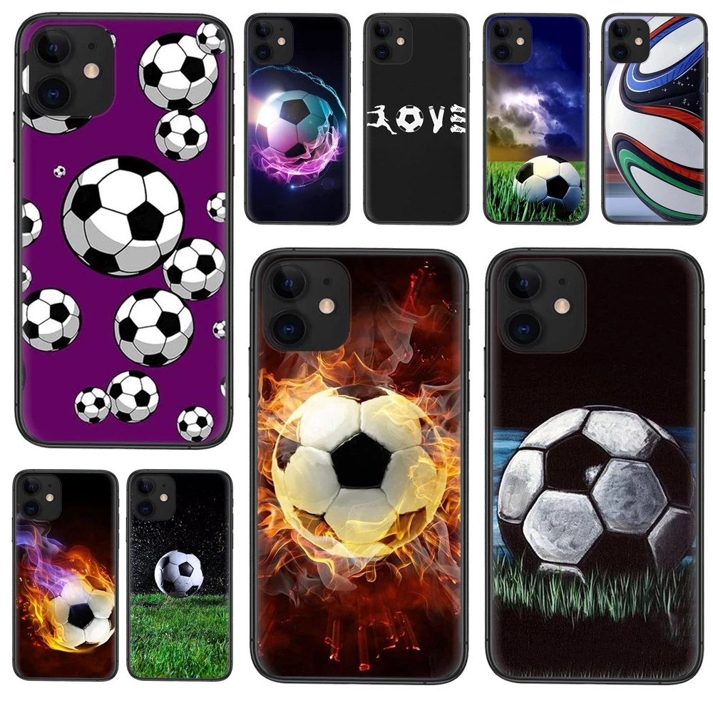 Персонализированный футбольный мяч для Huawei P50 P40 P30 Lite P Smart Z 2019 2020 2021 черный чехол
