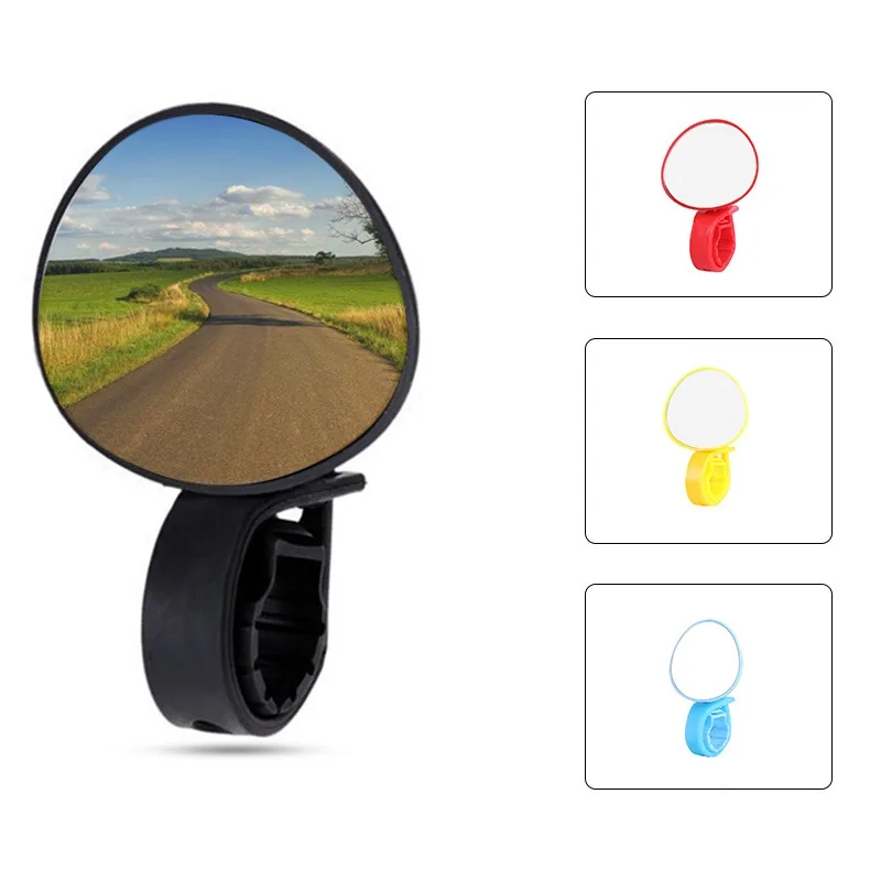 

Universal Bicycle Rearview Adjustable Mirror Bicycle Accessories Handlebar Rearview Mirror Rotate Wide-angle Cycling Safety Tool