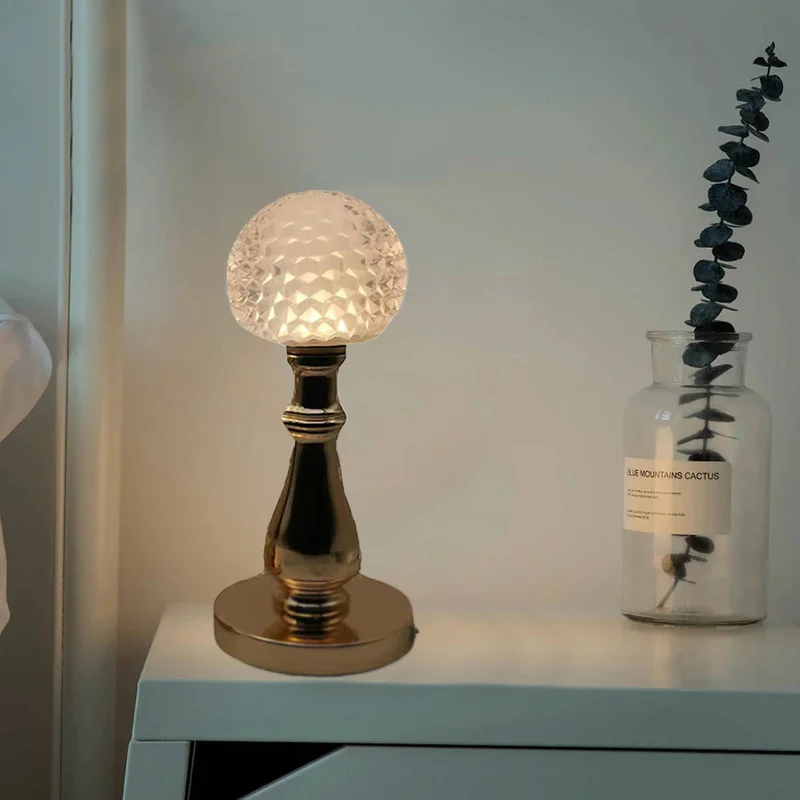 

USB Rechargeable Bedside Lamp Dimmable Table Lamp Warm White and RGB Night Light, Suitable for Living Room, Bedroom, Office