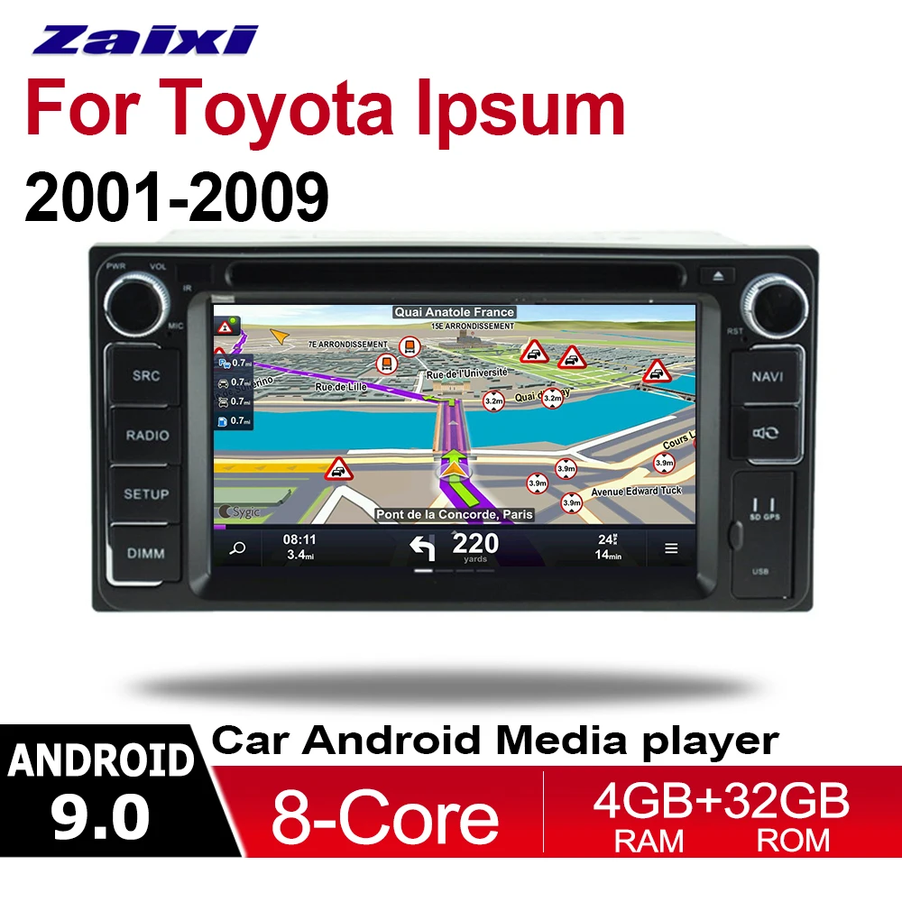

Android Car DVD Multimedia Player For Toyota Ipsum 2001~2019 GPS Navigation System Autoradio Radio Bluetooth HD Touchscreen 2din