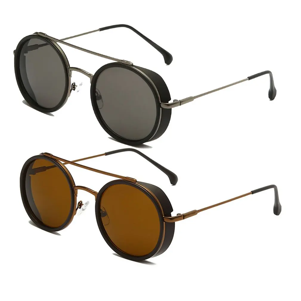 

New Summer Fashion Sunglasses Vintage Round Frame UV400 Shades Polarized Vintage Eyewear Outdoor Sun Protection Sun Glasses